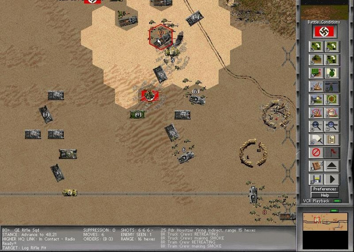 Скриншот из игры Steel Panthers: World at War The Desert Fox 1941