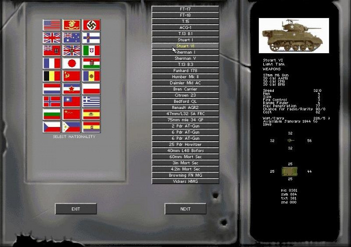 Скриншот из игры Steel Panthers: World at War The Desert Fox 1941