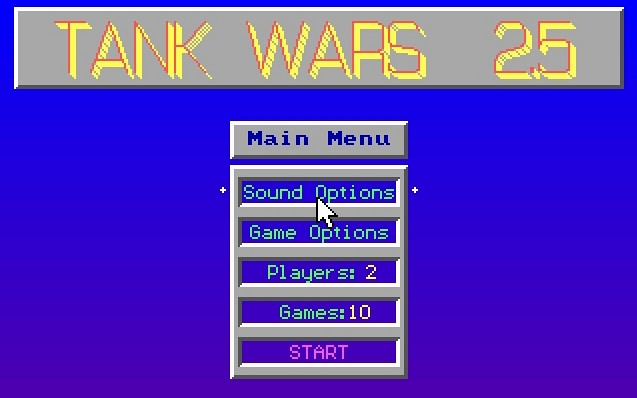 Скриншот из игры Tank Wars