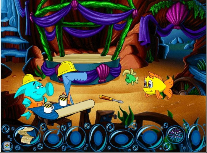 Скриншот из игры Freddi Fish 4: The Case of Hogfish Rustlers of Briny Gulch