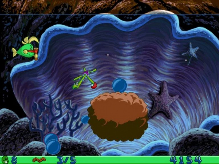 Скриншот из игры Freddi Fish and Luther's Water Worries