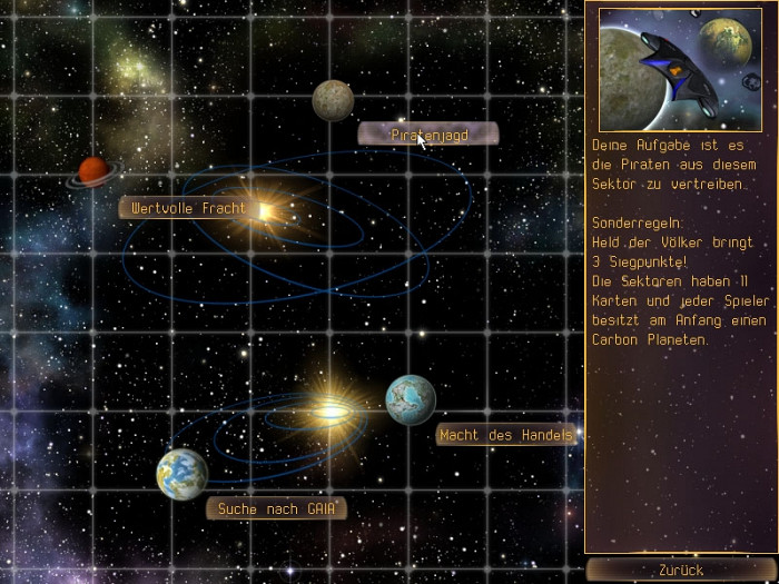 Скриншот из игры Sternenschiff Catan