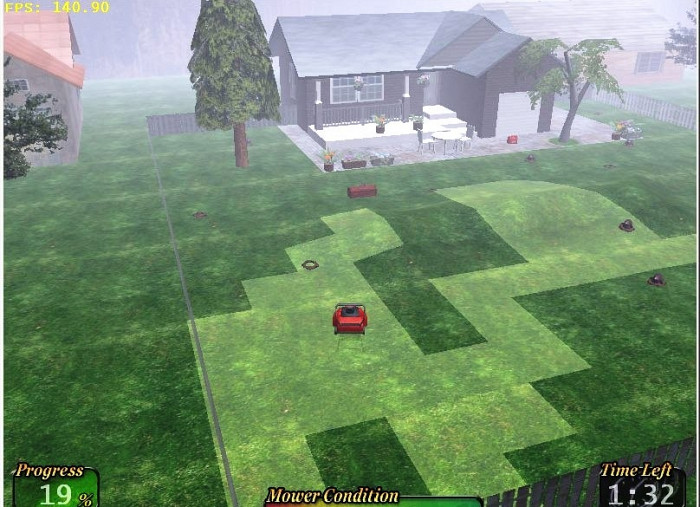 Скриншот из игры Teenage Lawnmover