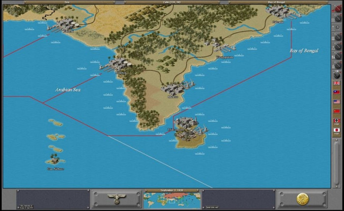 Скриншот из игры Strategic Command: WWII Global Conflict
