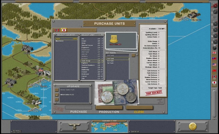 Скриншот из игры Strategic Command: WWII Global Conflict