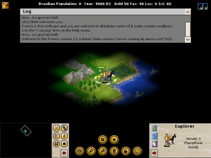 Скриншот из игры Freeciv