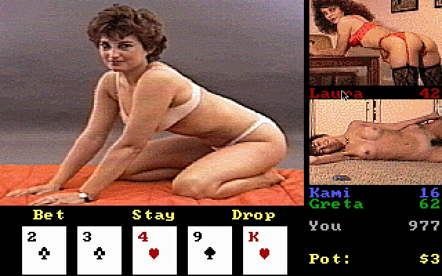 Скриншот из игры Strip Poker 3