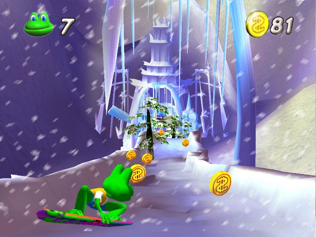 Скриншот из игры Frogger Beyond