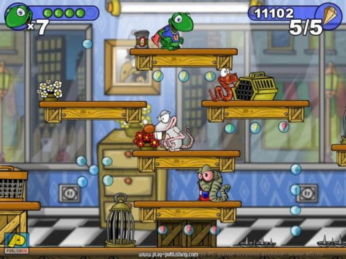 Скриншот из игры FrogMan