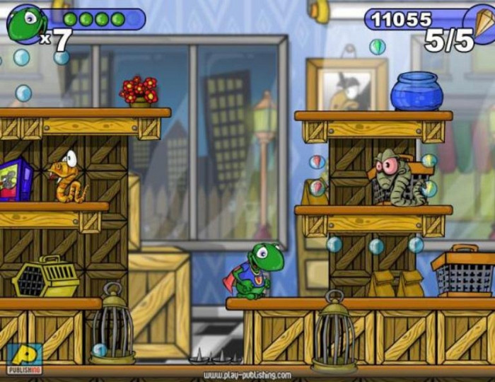 Скриншот из игры FrogMan