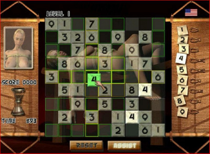 Скриншот из игры Sudoku Bondage: Tied Up and Bound