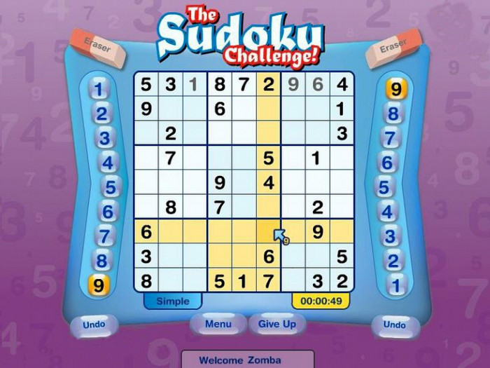 Скриншот из игры Sudoku Challenge!, The