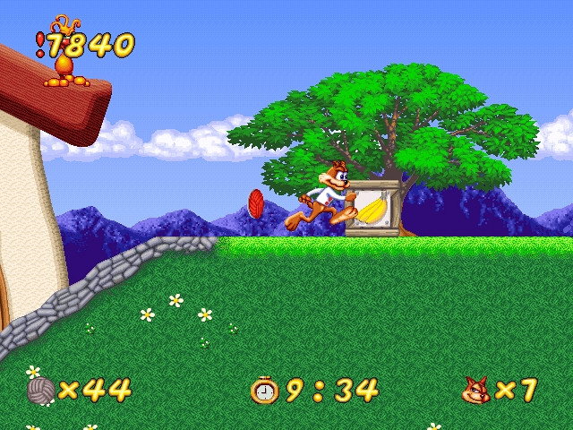 Скриншот из игры Super Bubsy