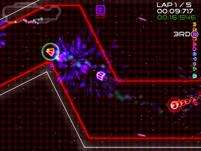 Скриншот из игры Super Laser Racer