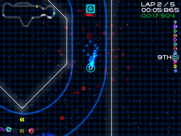 Скриншот из игры Super Laser Racer
