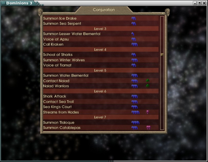 Скриншот из игры Dominions 3: The Awakening