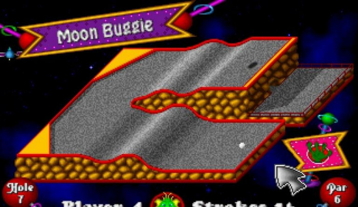 Скриншот из игры Fuzzy's World of Miniature Space Golf