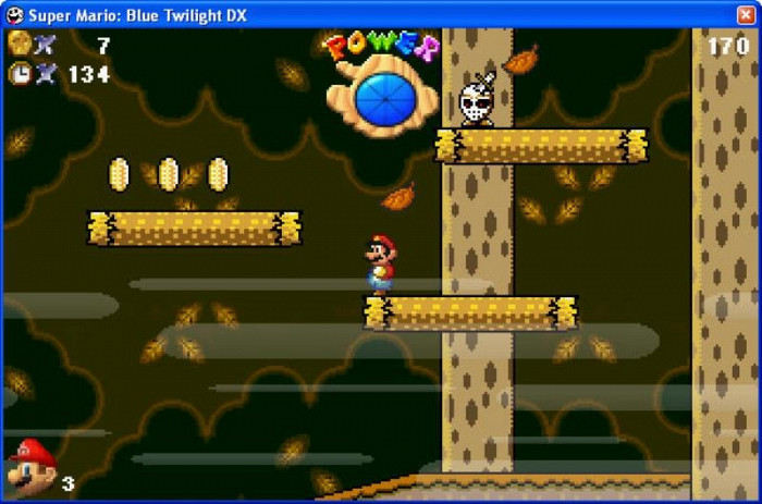 Скриншот из игры Super Mario: Blue Twilight DX