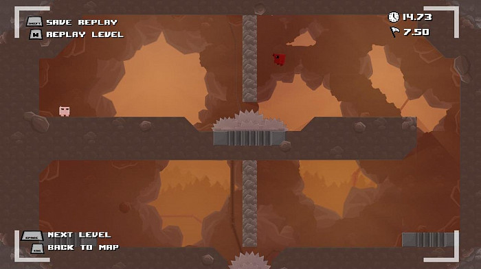 Скриншот из игры Super Meat Boy