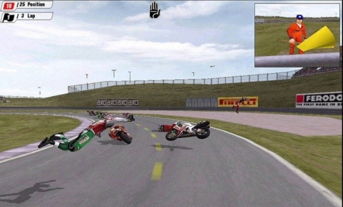 Скриншот из игры Superbike 2001