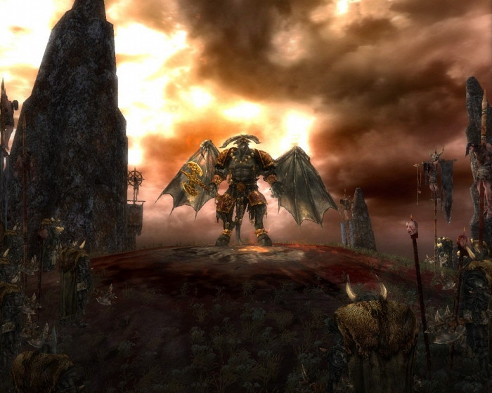 Скриншот из игры Warhammer: Mark of Chaos