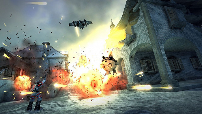 Скриншот из игры Warhawk
