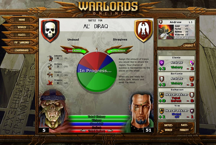 Скриншот из игры Warlords 5