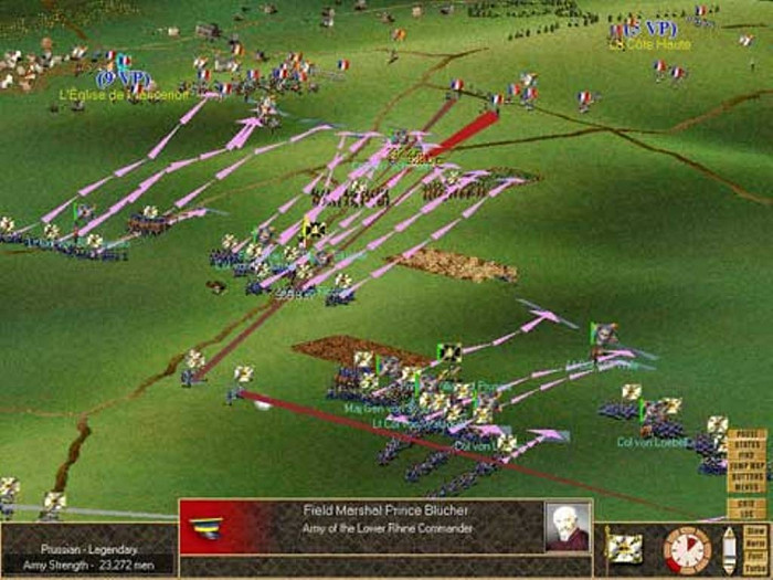 Скриншот из игры Waterloo: Napoleon's Last Battle