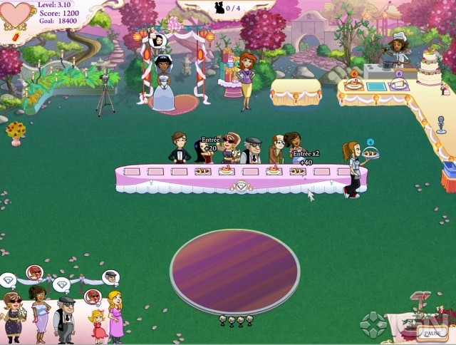 Скриншот из игры Wedding Dash