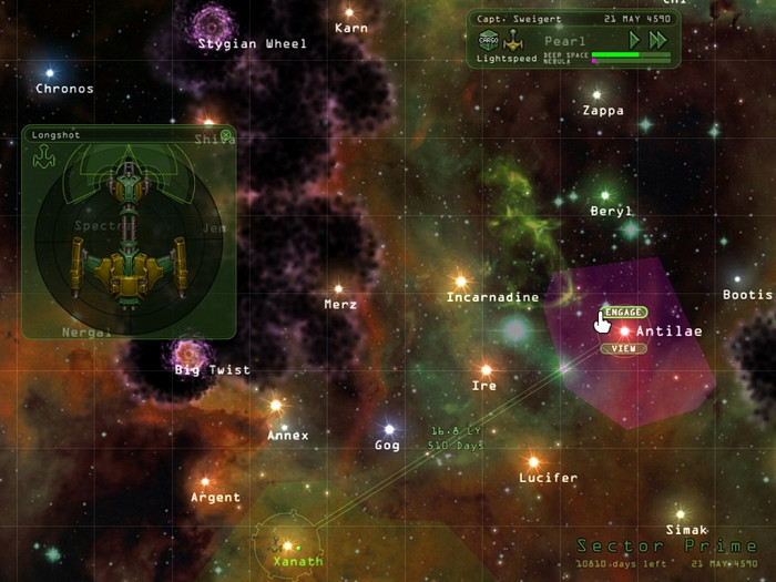 Скриншот из игры Weird Worlds: Return to Infinite Space
