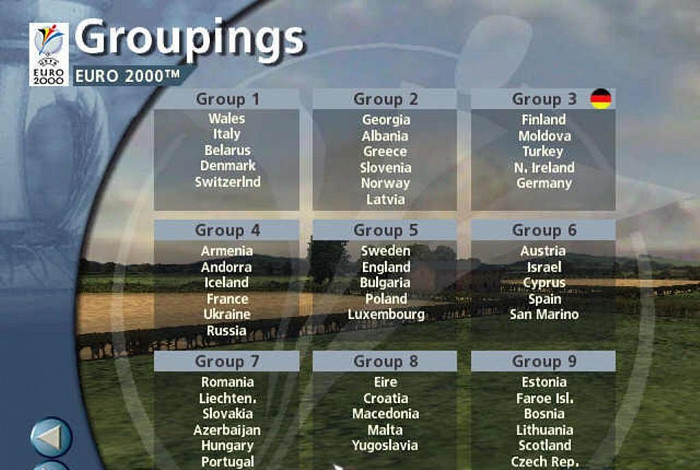 Скриншот из игры UEFA Euro 2000