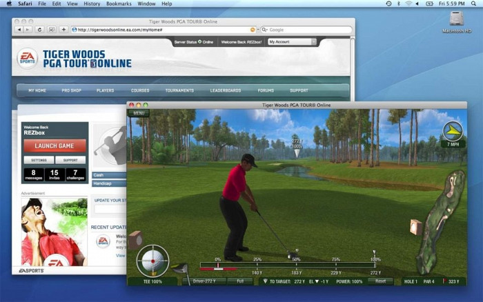 Скриншот из игры Tiger Woods PGA Tour Online