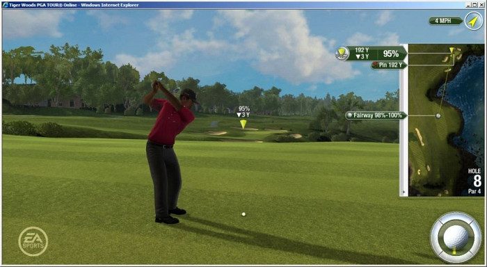 Скриншот из игры Tiger Woods PGA Tour Online