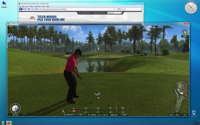 Скриншот из игры Tiger Woods PGA Tour Online