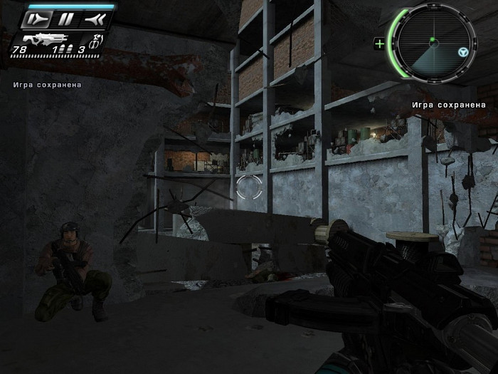 Скриншот из игры TimeShift