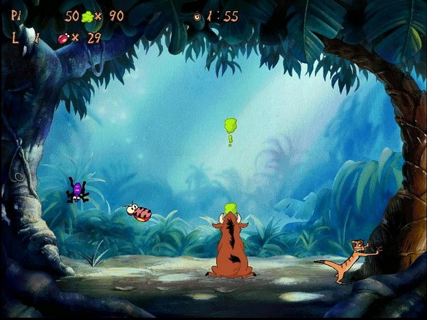 Скриншот из игры Timon & Pumbaa's Jungle Games