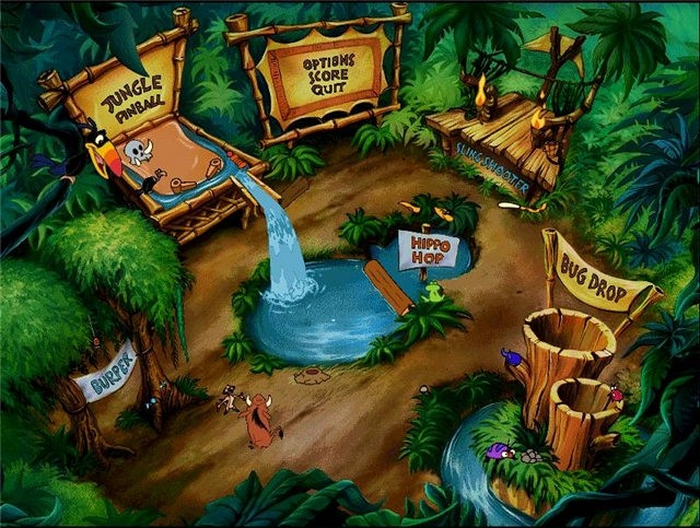 Скриншот из игры Timon & Pumbaa's Jungle Games