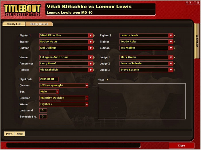 Скриншот из игры Title Bout Championship Boxing 2