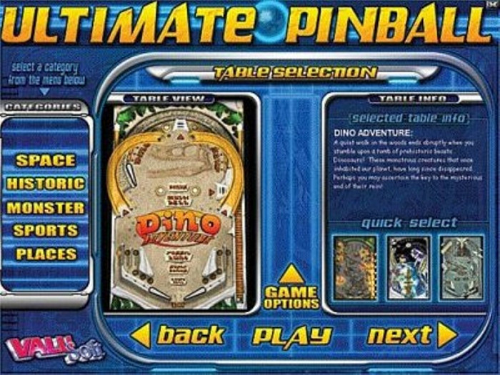 Скриншот из игры Ultimate Pinball