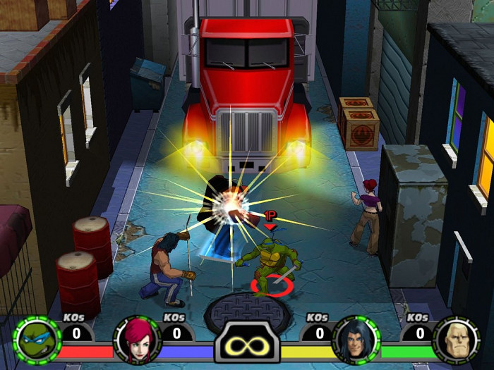 Скриншот из игры TMNT Mutant Melee