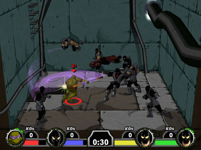 Скриншот из игры TMNT Mutant Melee