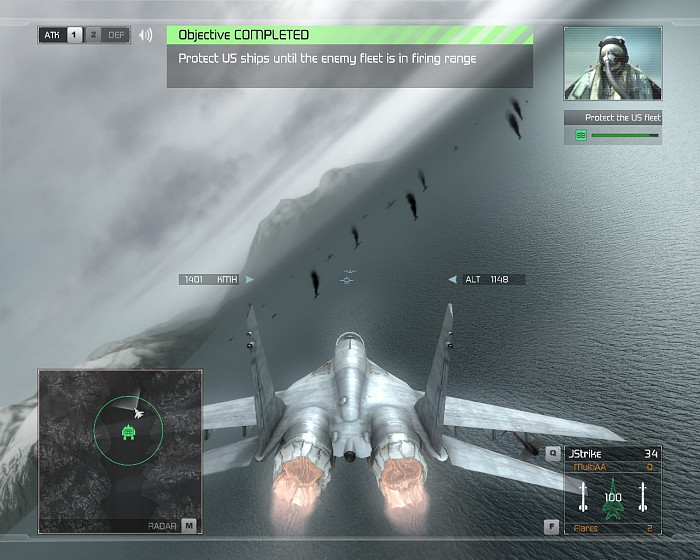 Скриншот из игры Tom Clancy's H.A.W.X.