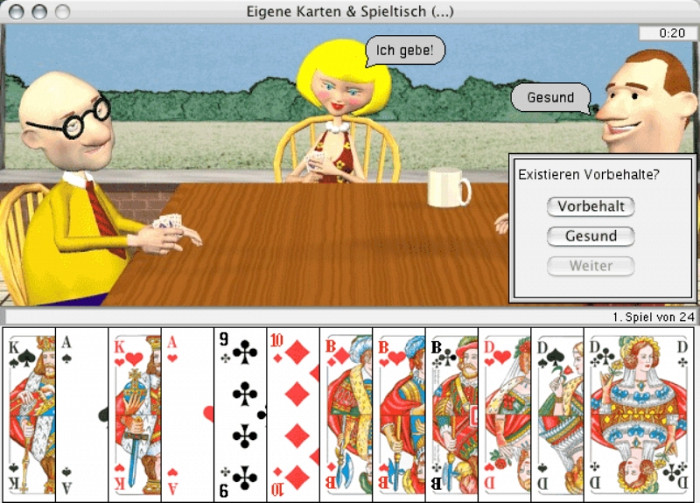 Скриншот из игры Tom's Doppelkopf Express