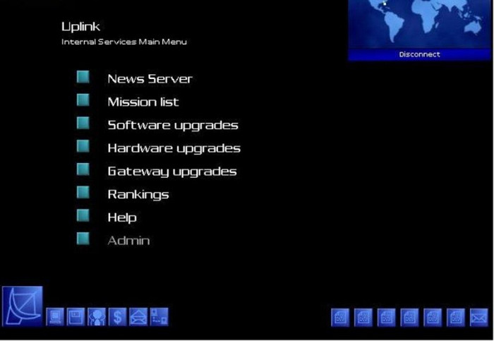Скриншот из игры Uplink