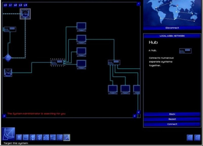 Скриншот из игры Uplink