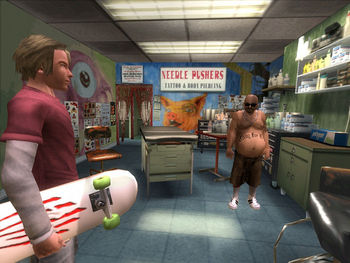 Скриншот из игры Tony Hawk's American Wasteland