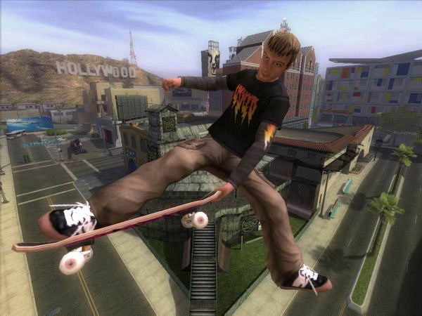 Скриншот из игры Tony Hawk's American Wasteland