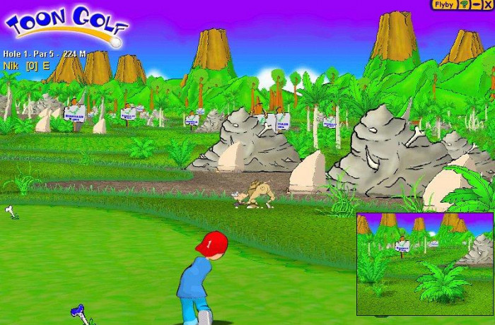 Скриншот из игры Toon Golf