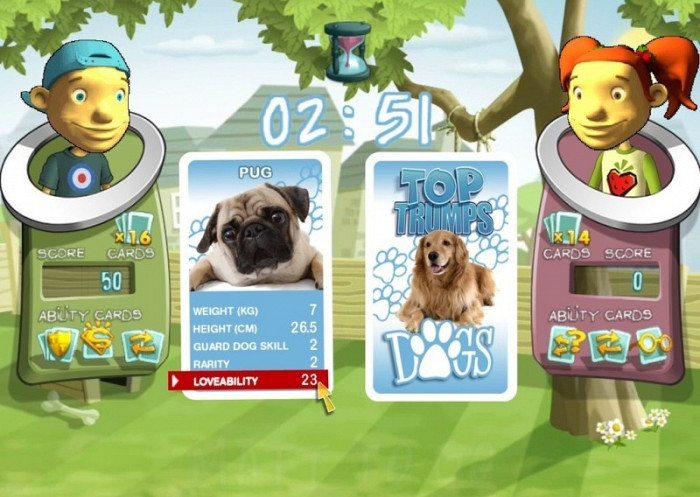 Скриншот из игры Top Trumps Adventures: Dogs & Dinosaurs