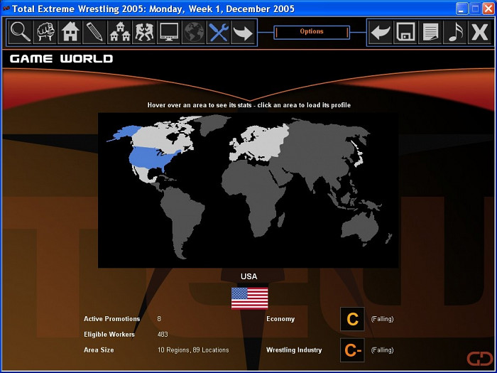 Скриншот из игры Total Extreme Wrestling 2005